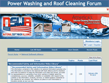 Tablet Screenshot of nationalsoftwashalliance.com